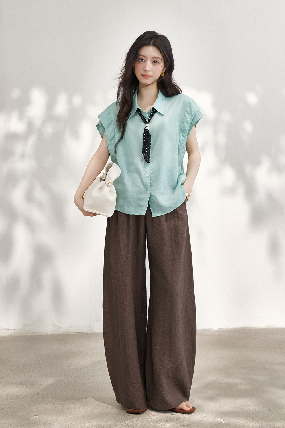 Shirts+Silk Scarf for Women