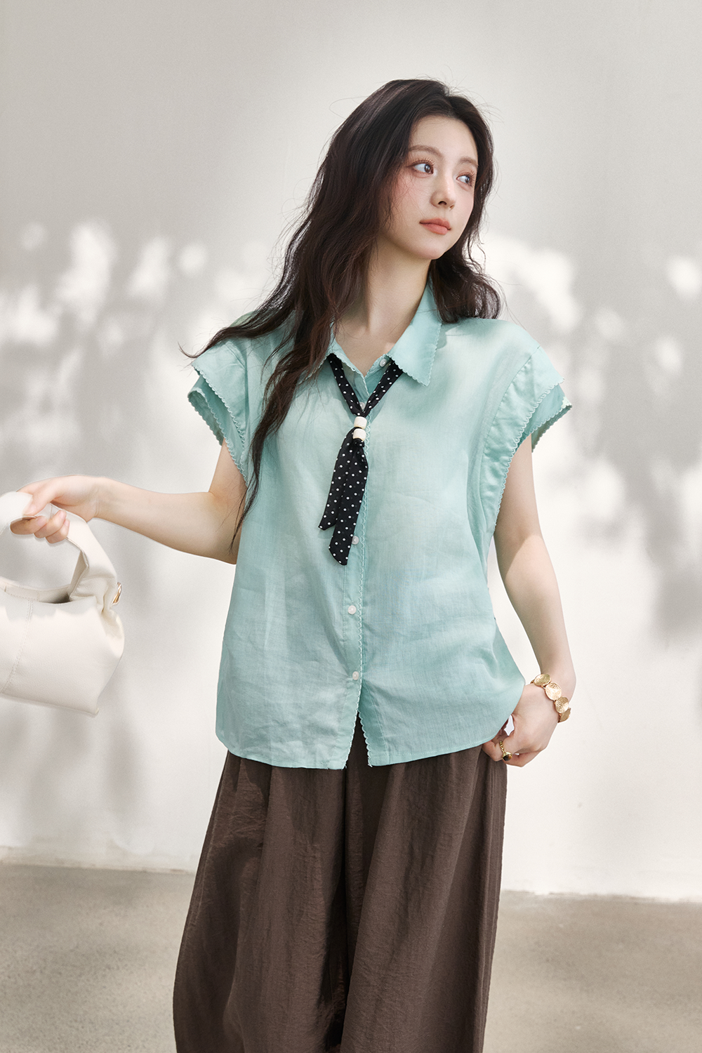 Shirts+Silk Scarf for Women
