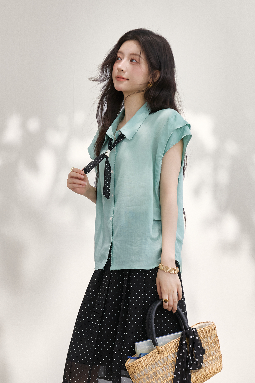 Shirts+Silk Scarf for Women