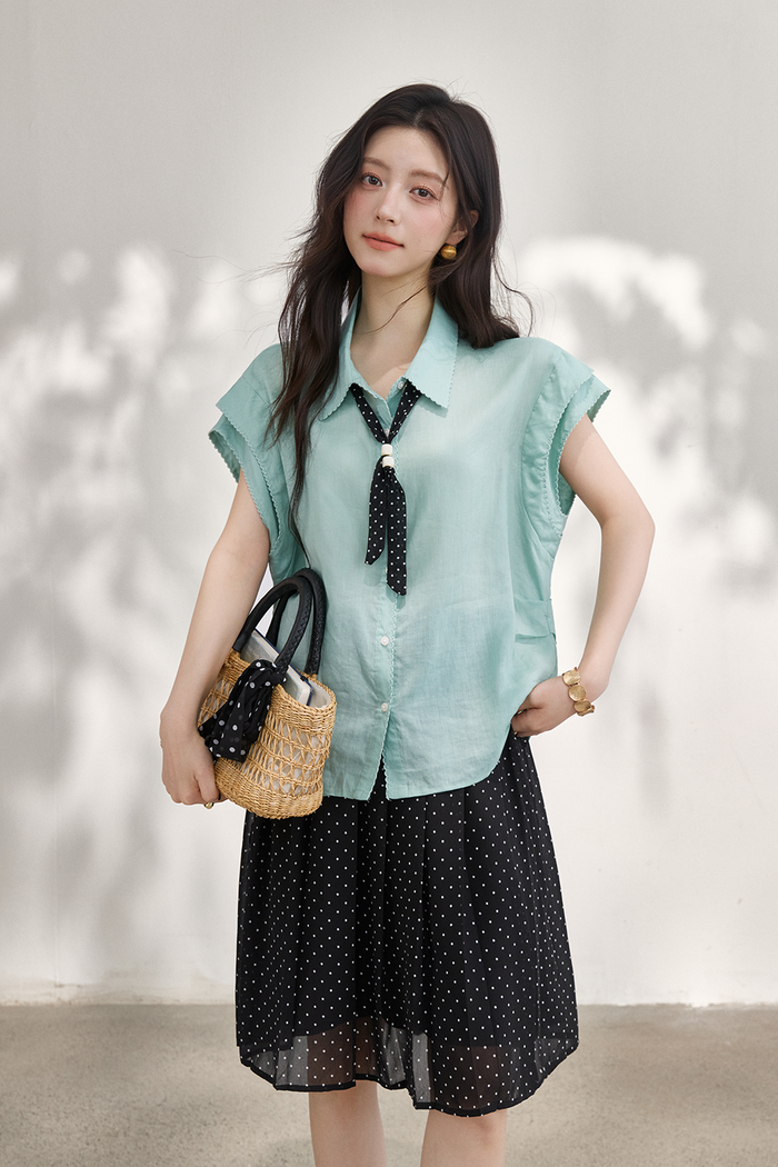 Shirts+Silk Scarf for Women
