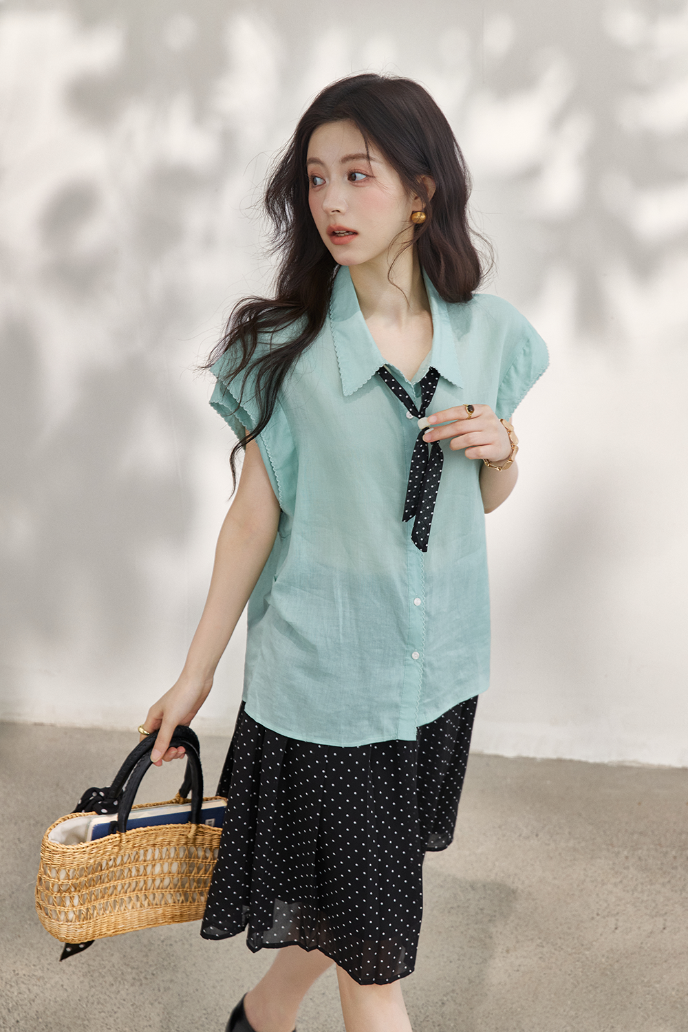 Shirts+Silk Scarf for Women