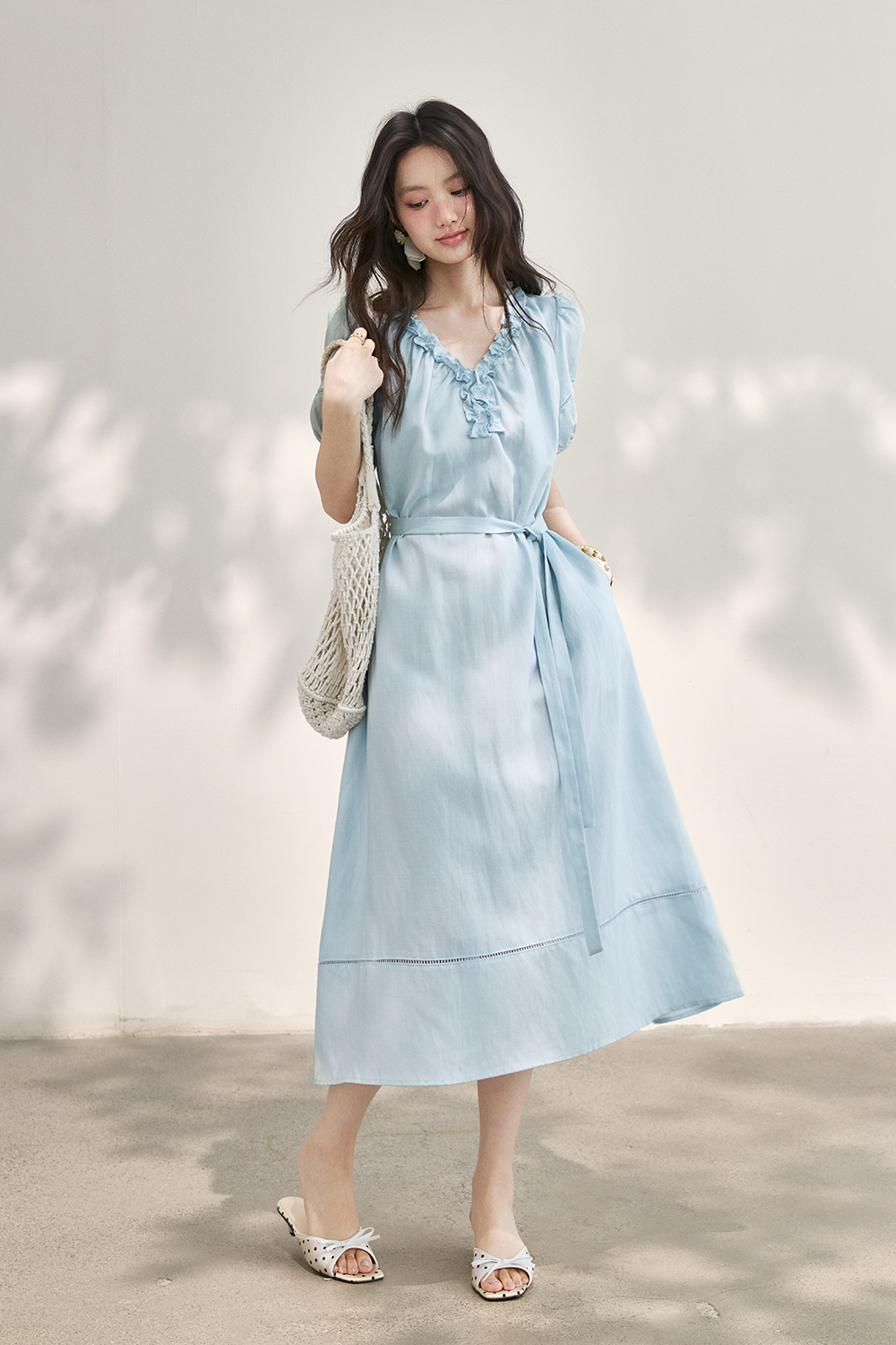 Maxi Dress+Belt for Women