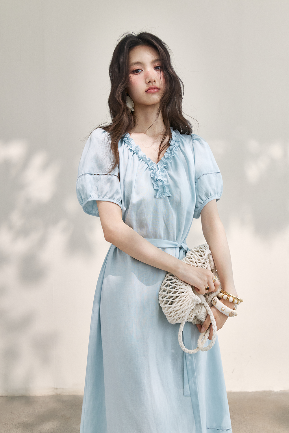 Maxi Dress+Belt for Women