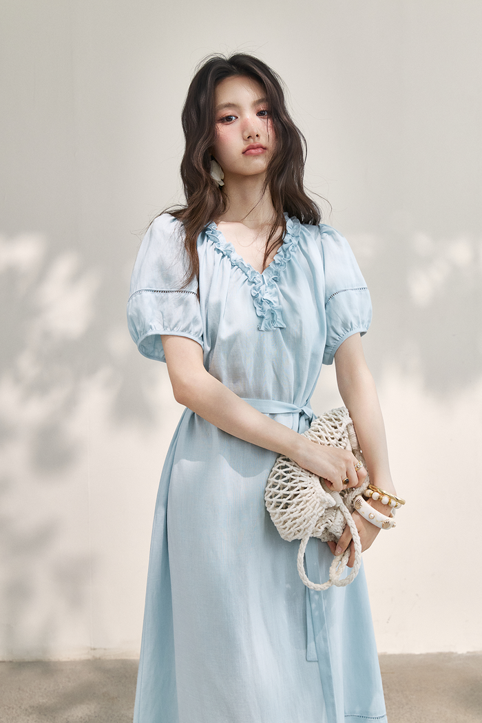 Maxi Dress+Belt for Women