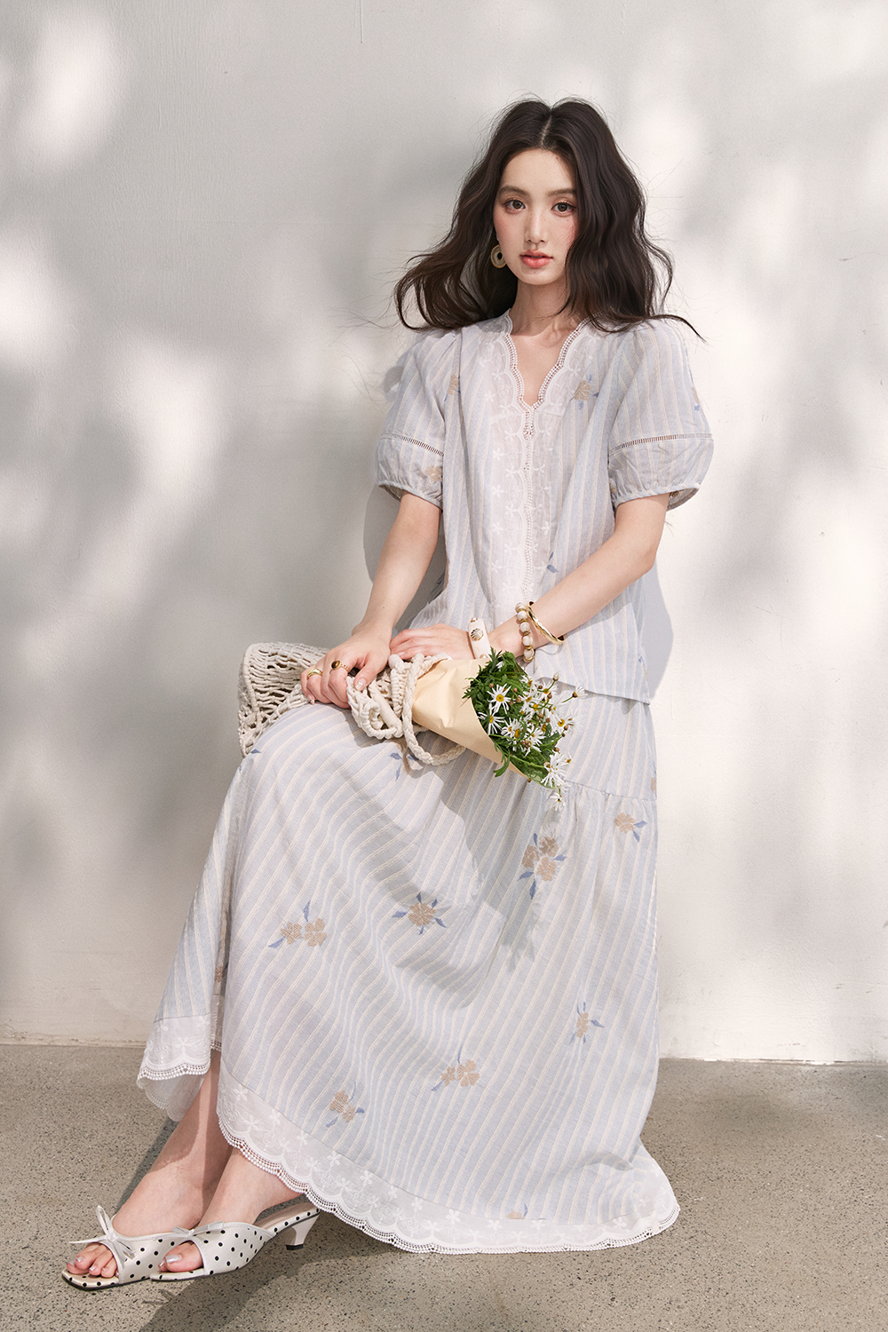 Blouse and Skirt Set