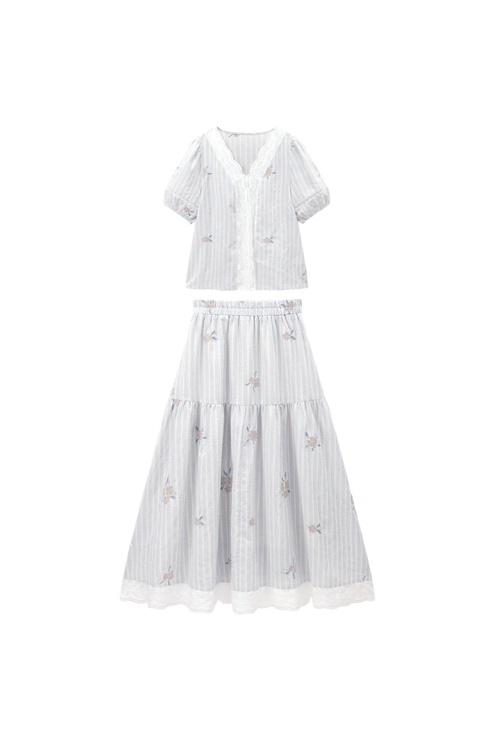 Blouse and Skirt Set