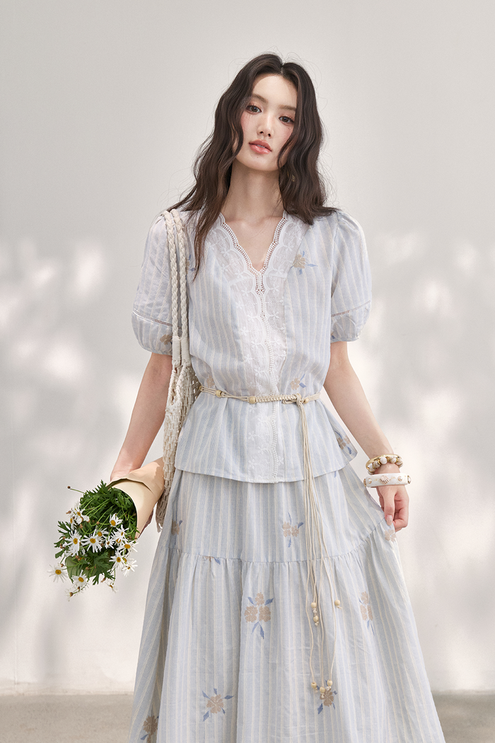 Blouse and Skirt Set