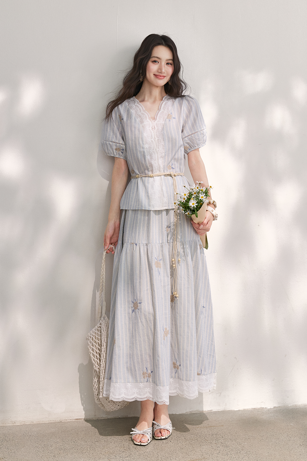 Blouse and Skirt Set
