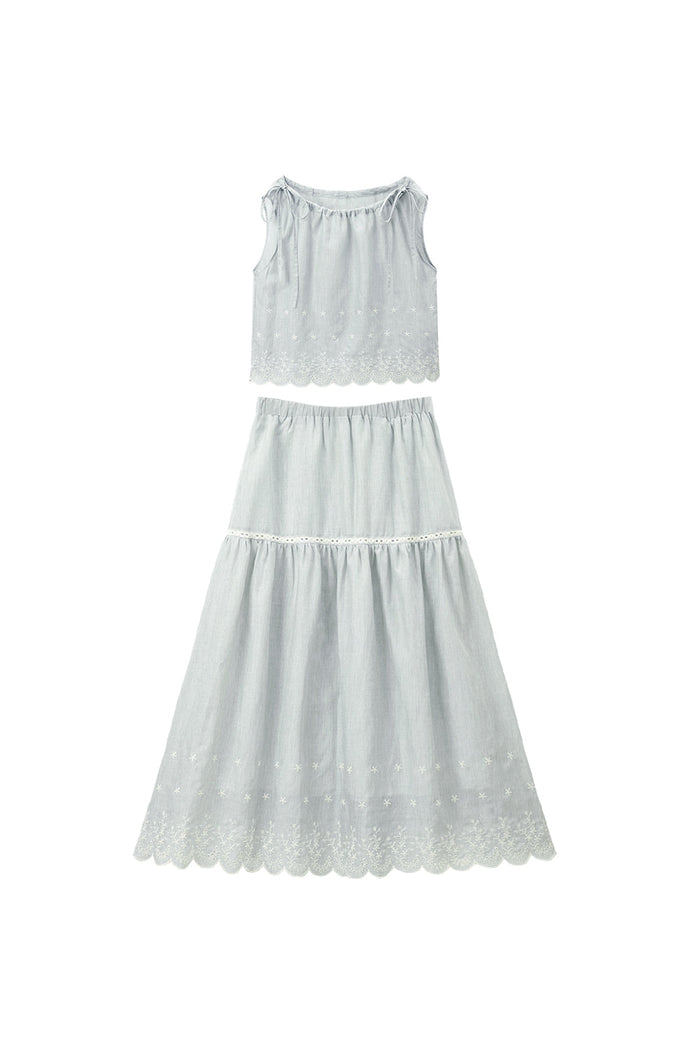 Blouse and Skirt Set