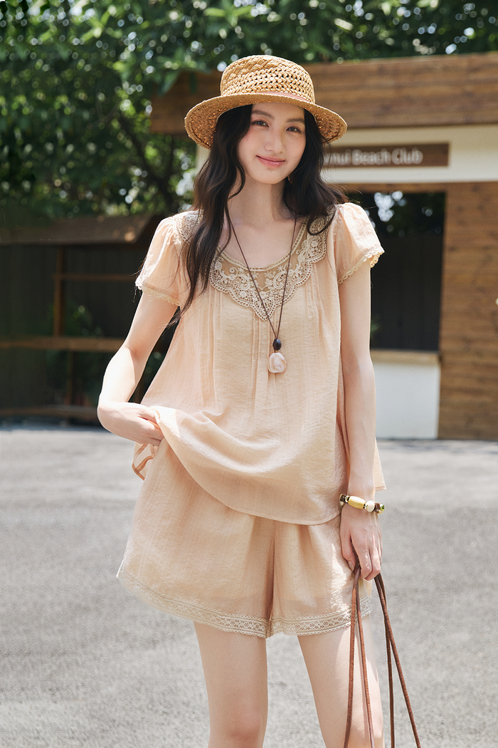 Blouse and Shorts Set