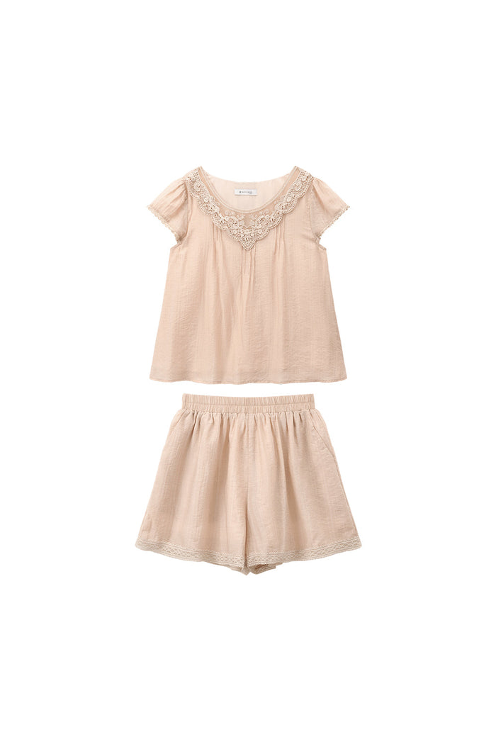 Blouse and Shorts Set
