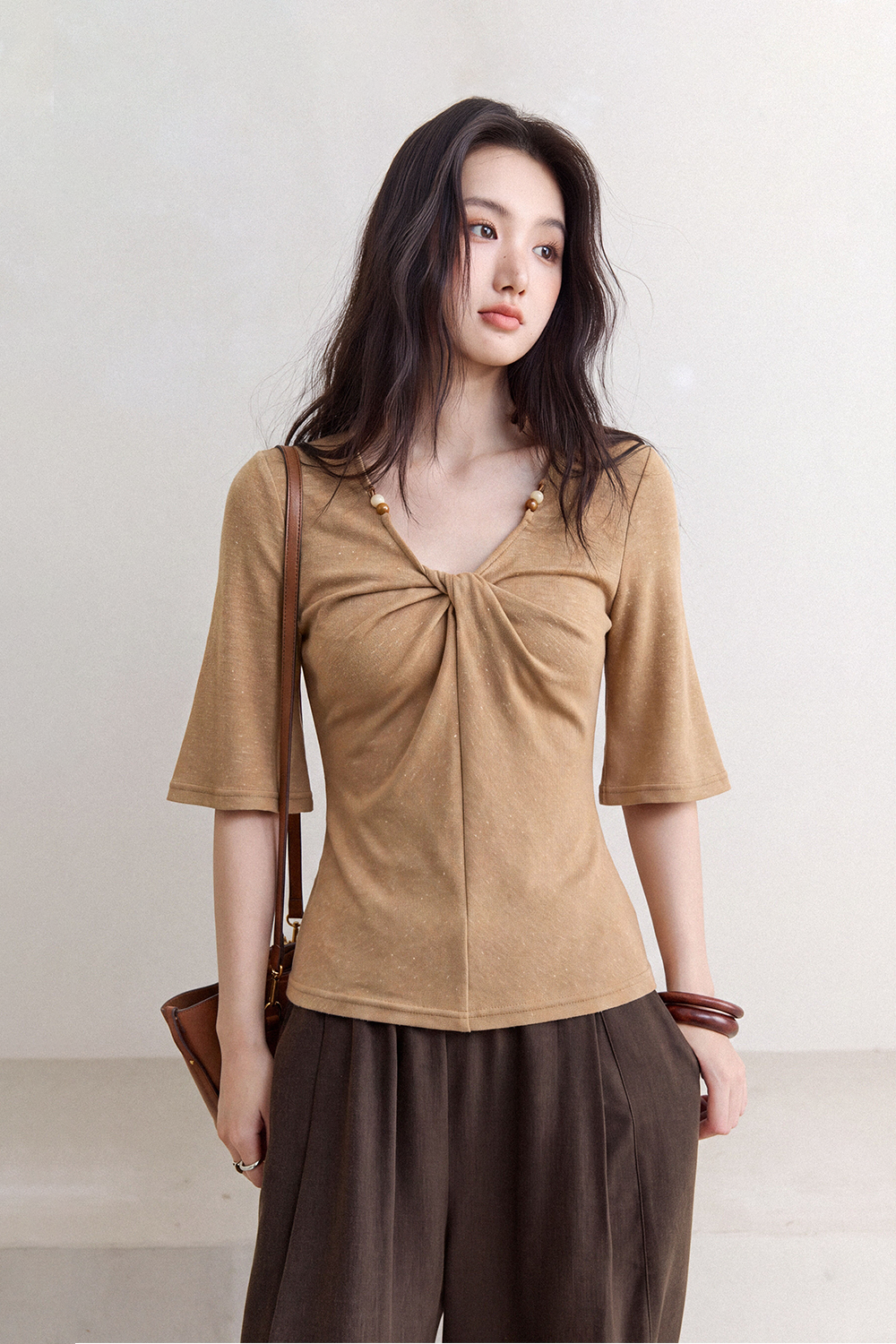 Mid-length Sleeve T-shirt for Women