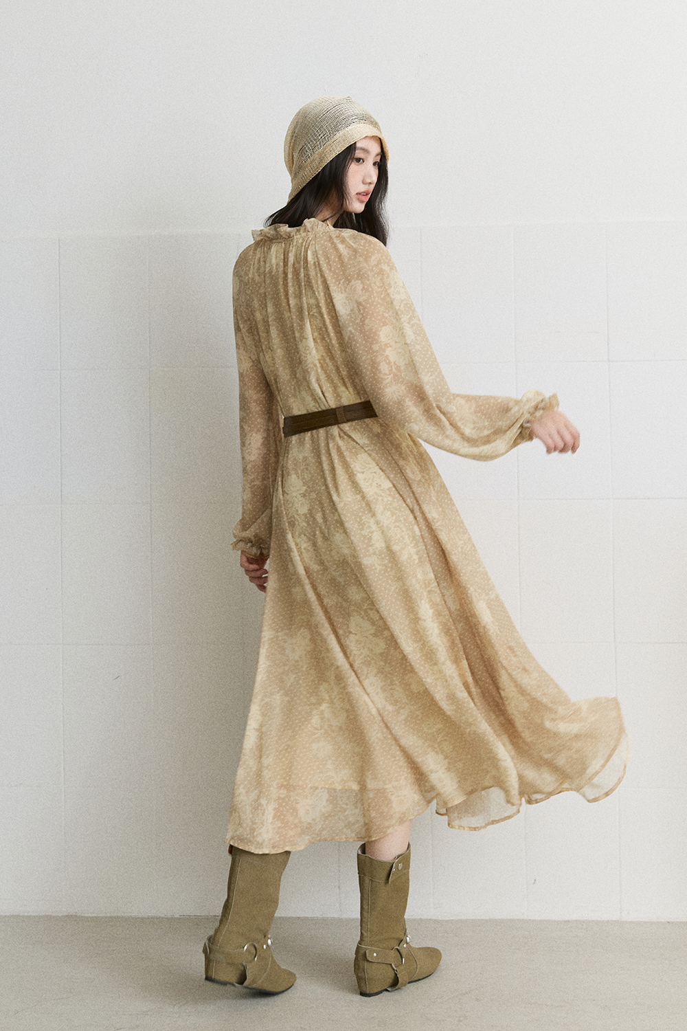 Maxi Dress+ Belt for Women