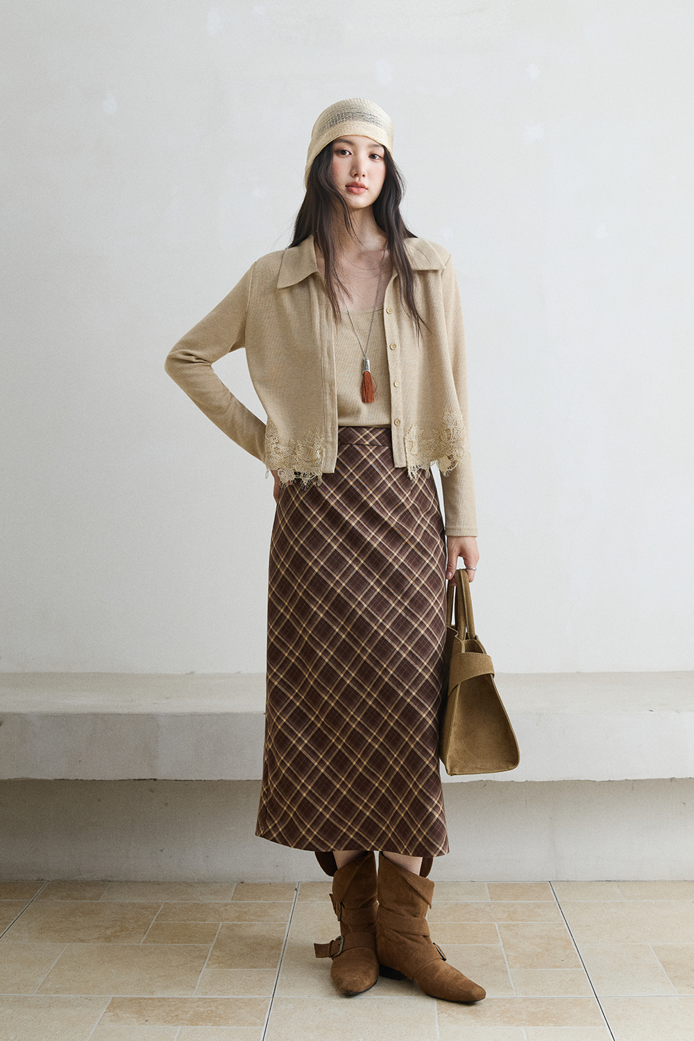 Knit Shirt+Camisole for Women