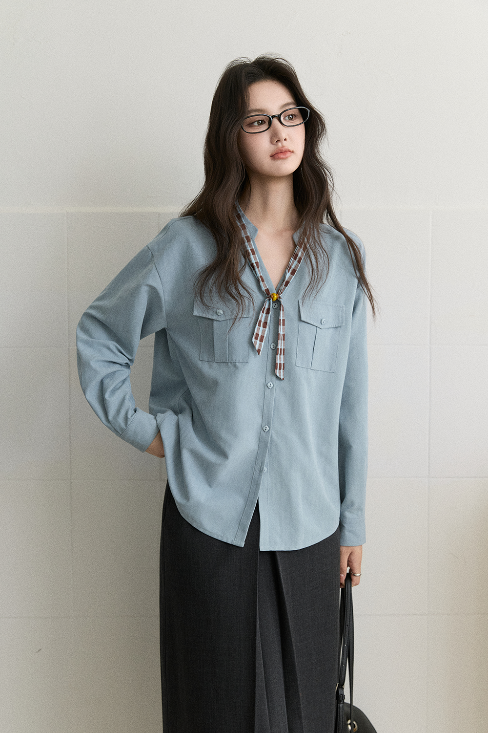 Shirts+Silk Scarf for Women