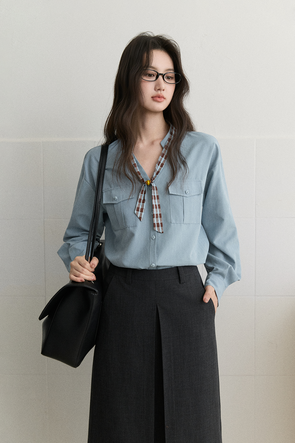 Shirts+Silk Scarf for Women