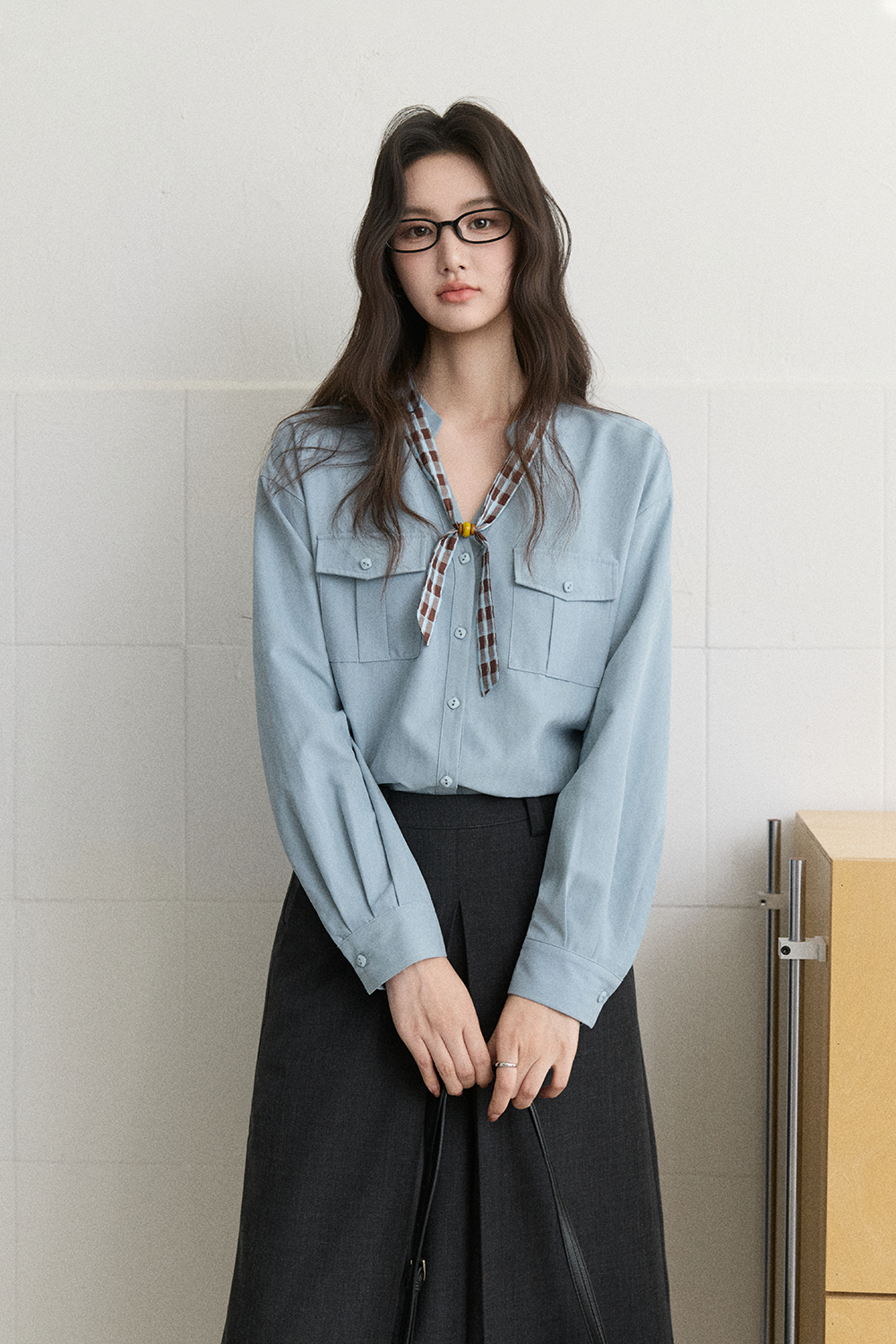 Shirts+Silk Scarf for Women