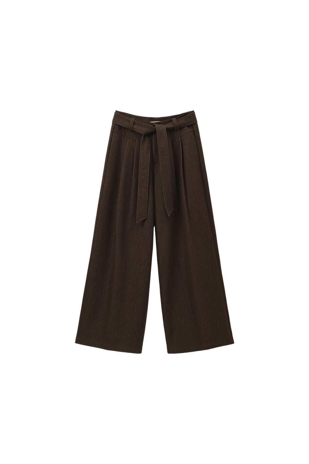 Wide-leg Pants+Belt for Women