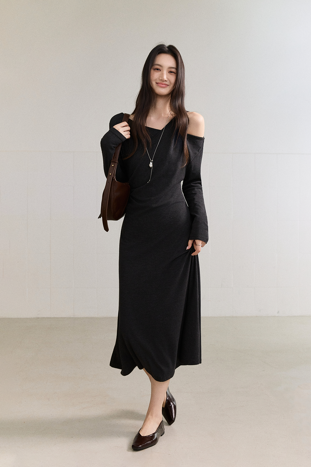 Maxi Dress+Necklace for Women