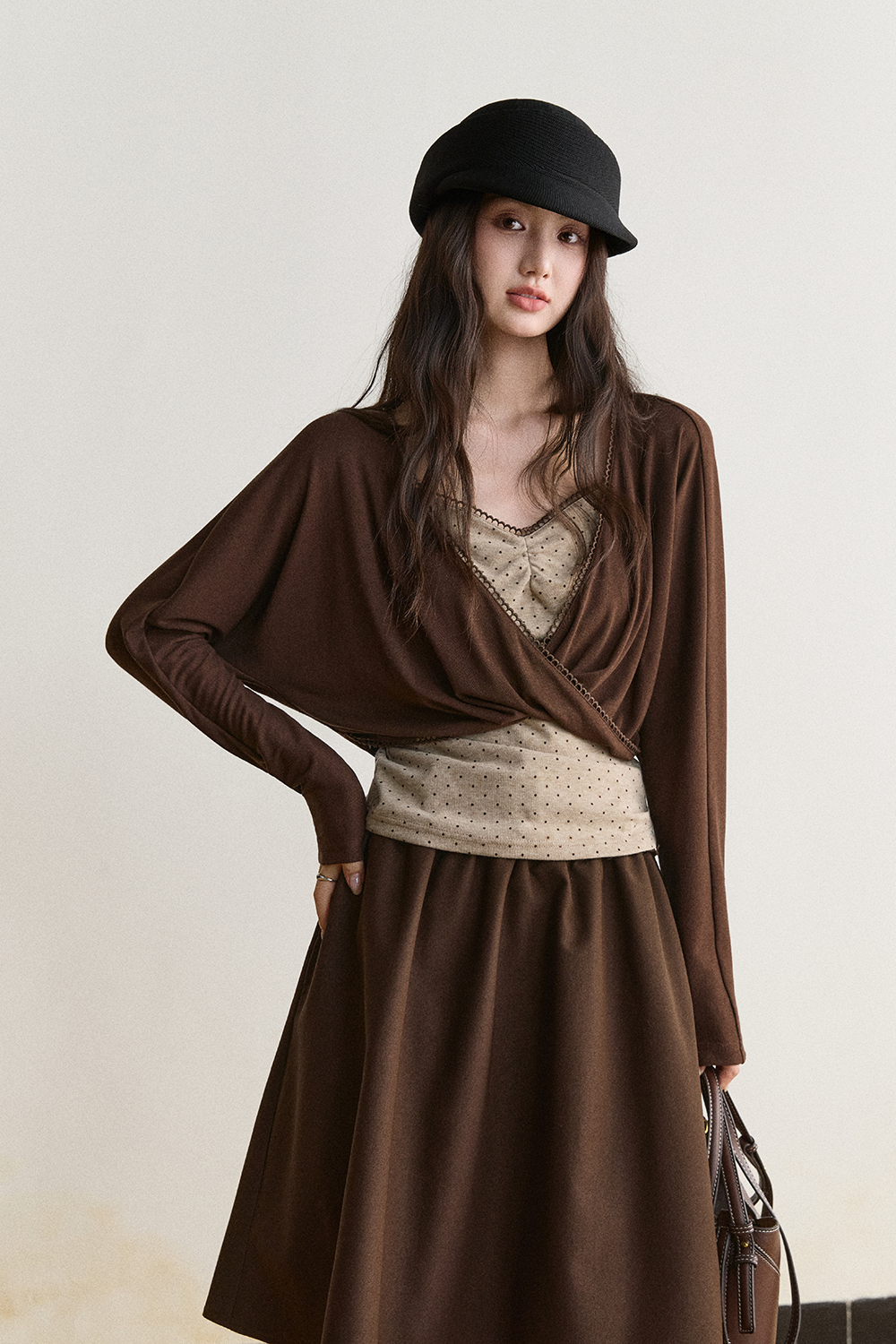 Knit Shirt+Camisole for Women