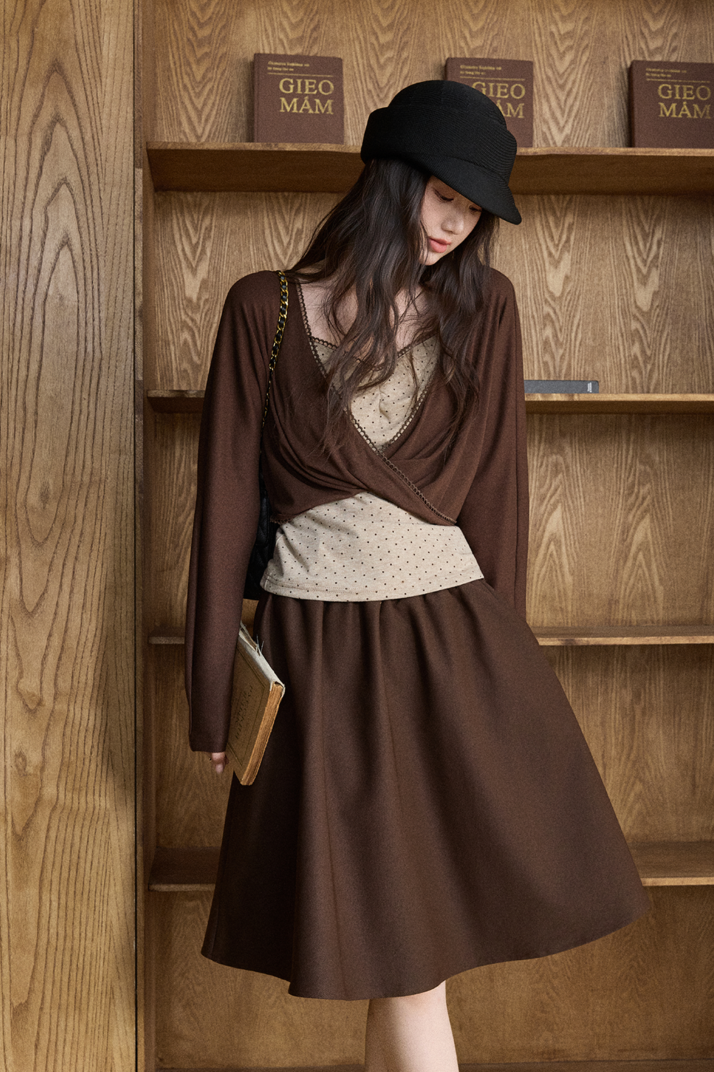 Knit Shirt+Camisole for Women