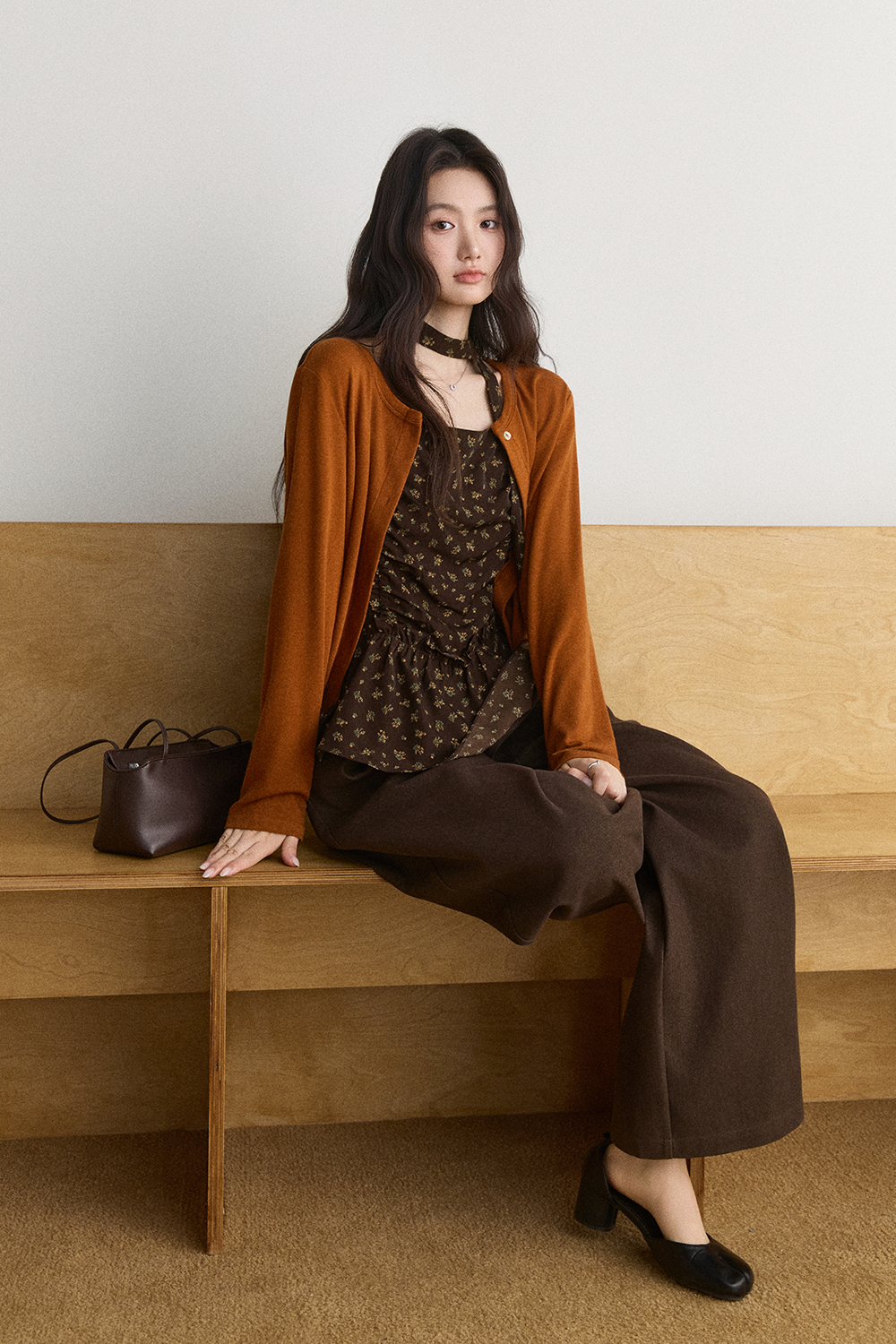 Knit Shirt+Camisole for Women