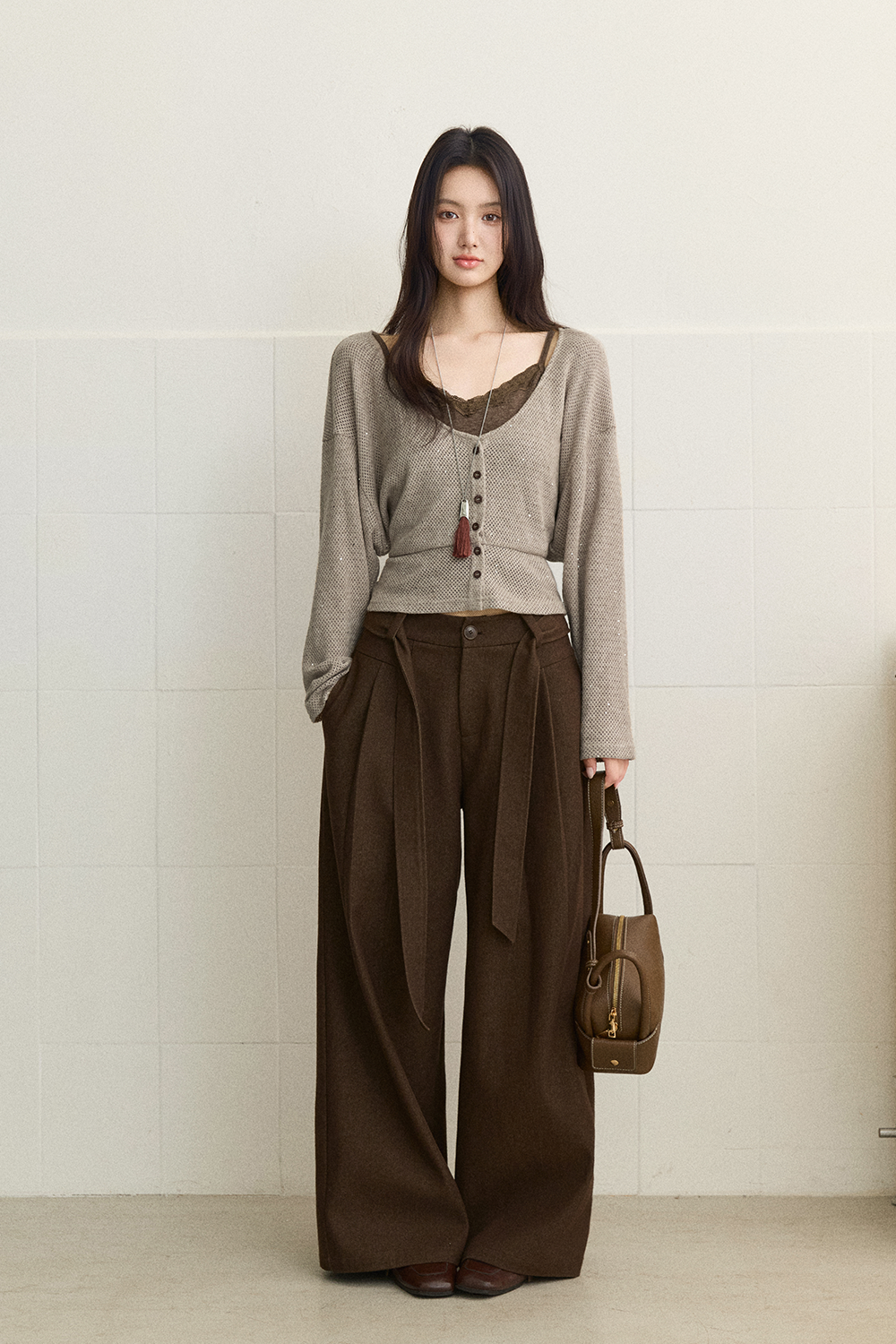 Knit Shirt+Camisole for Women