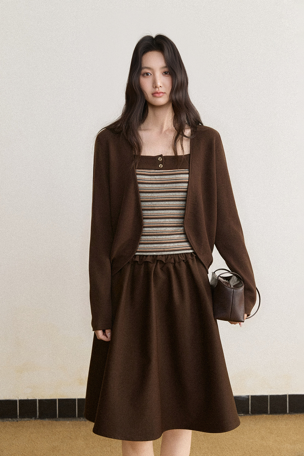 Knit Shirt+Camisole for Women