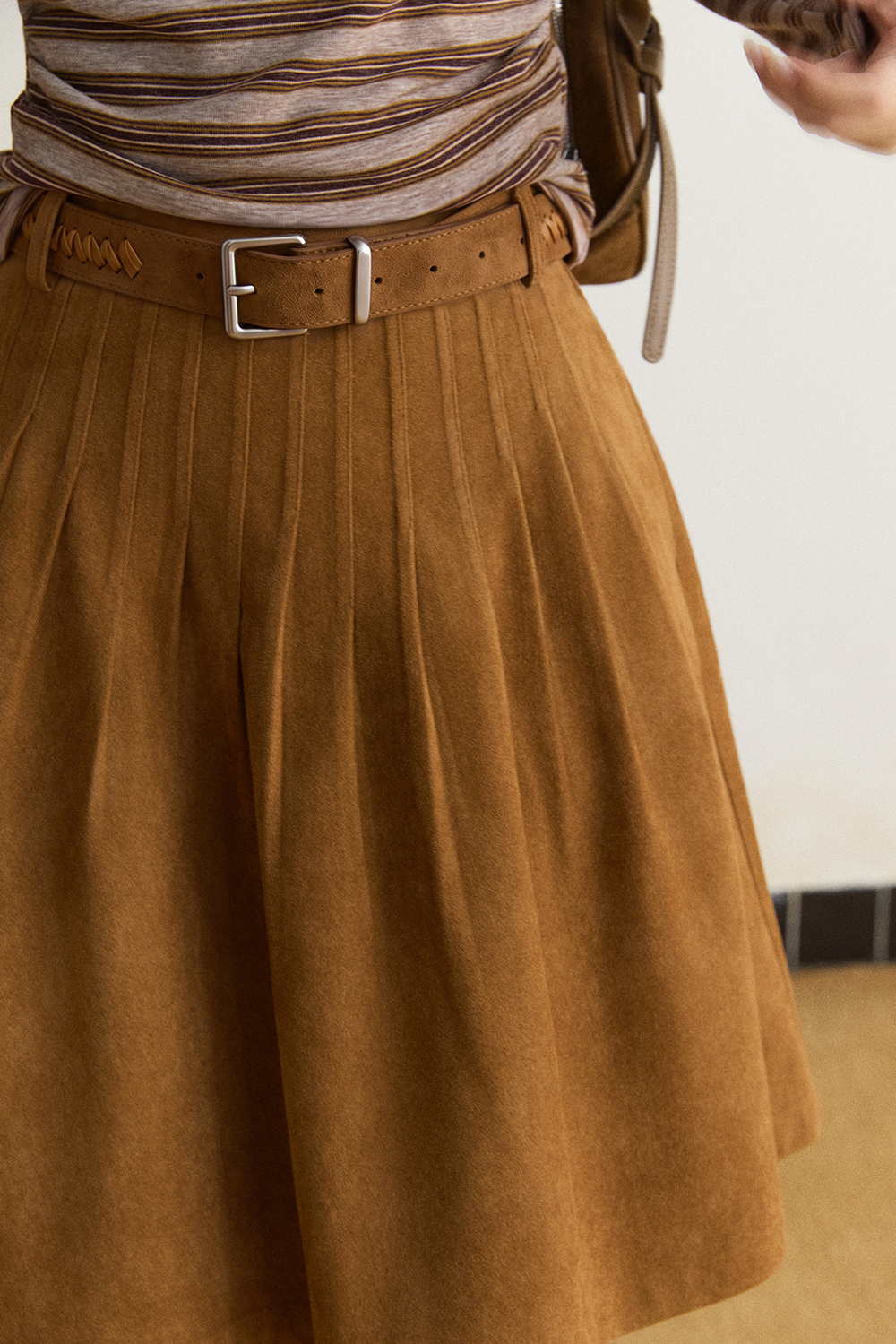 Midi Skirt+Belt for Women