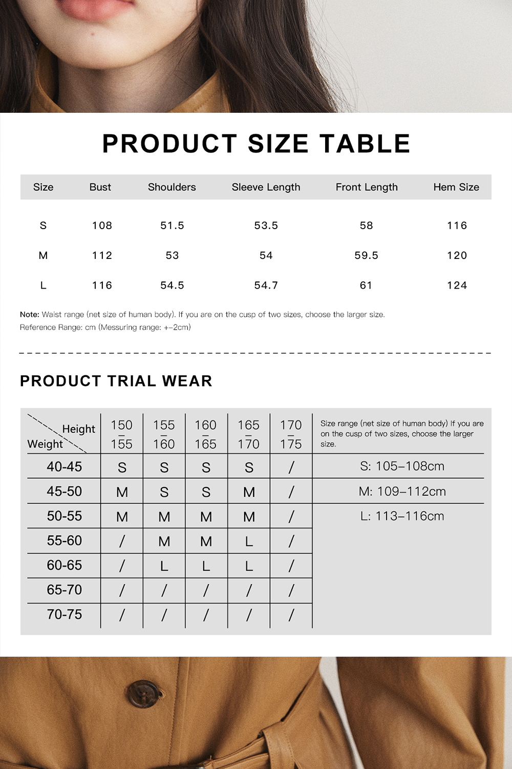 Coat+Belt for Women