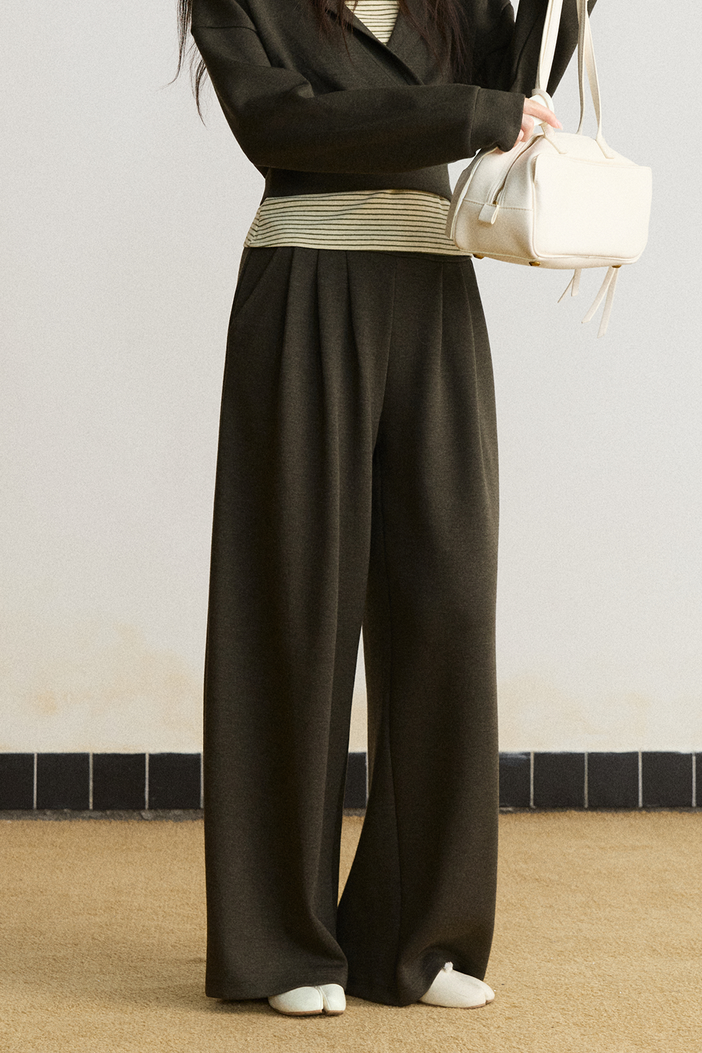 Spaghetti Strap Top + Coat + Pant Set