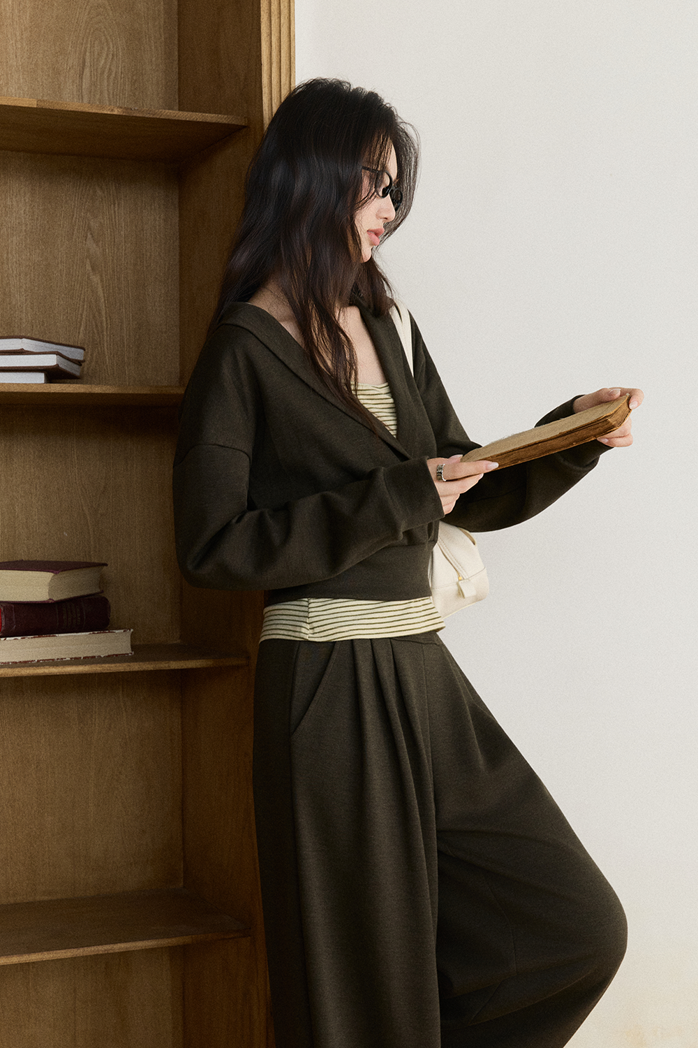 Spaghetti Strap Top + Coat + Pant Set
