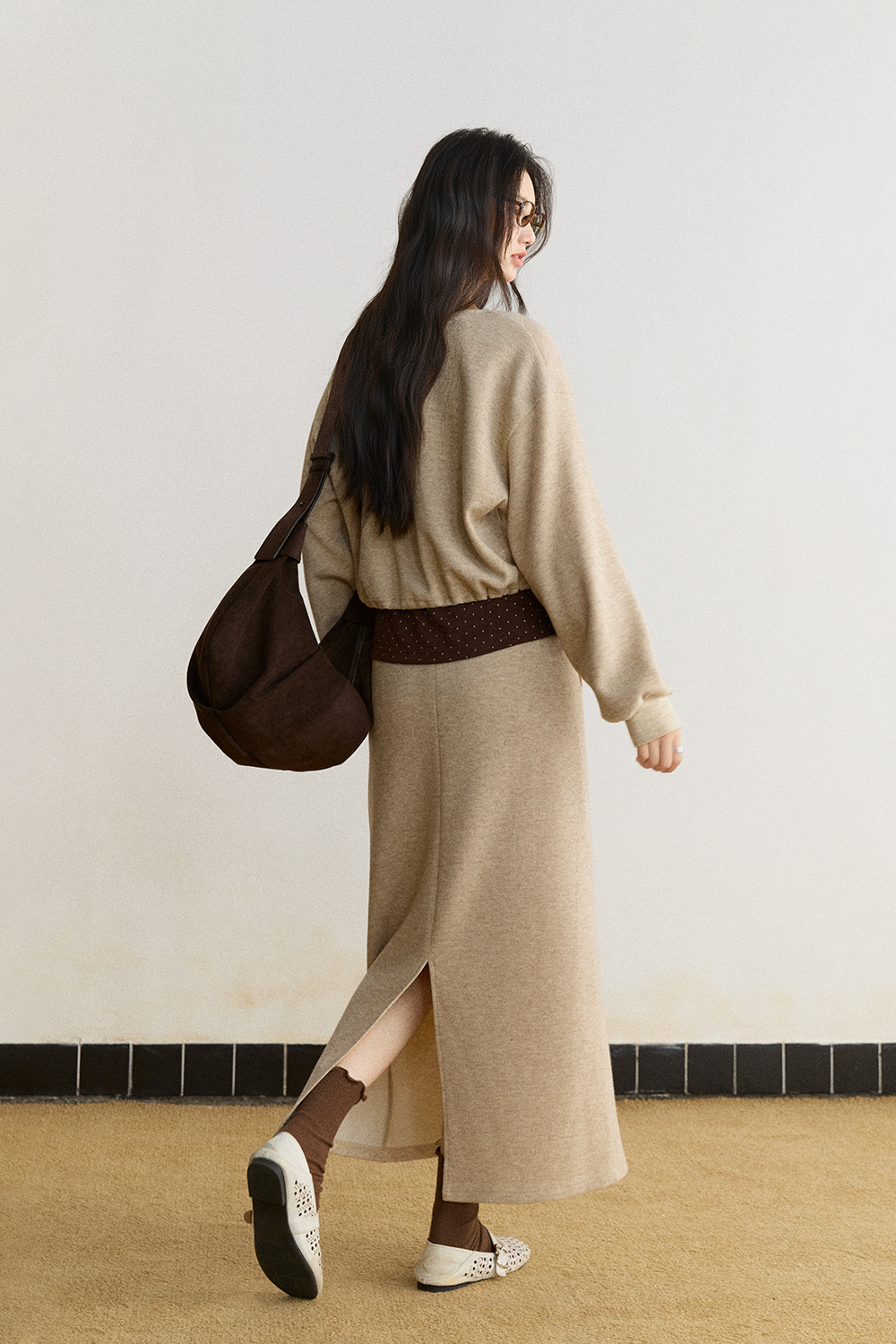 Knit Shirt and Skirt Set