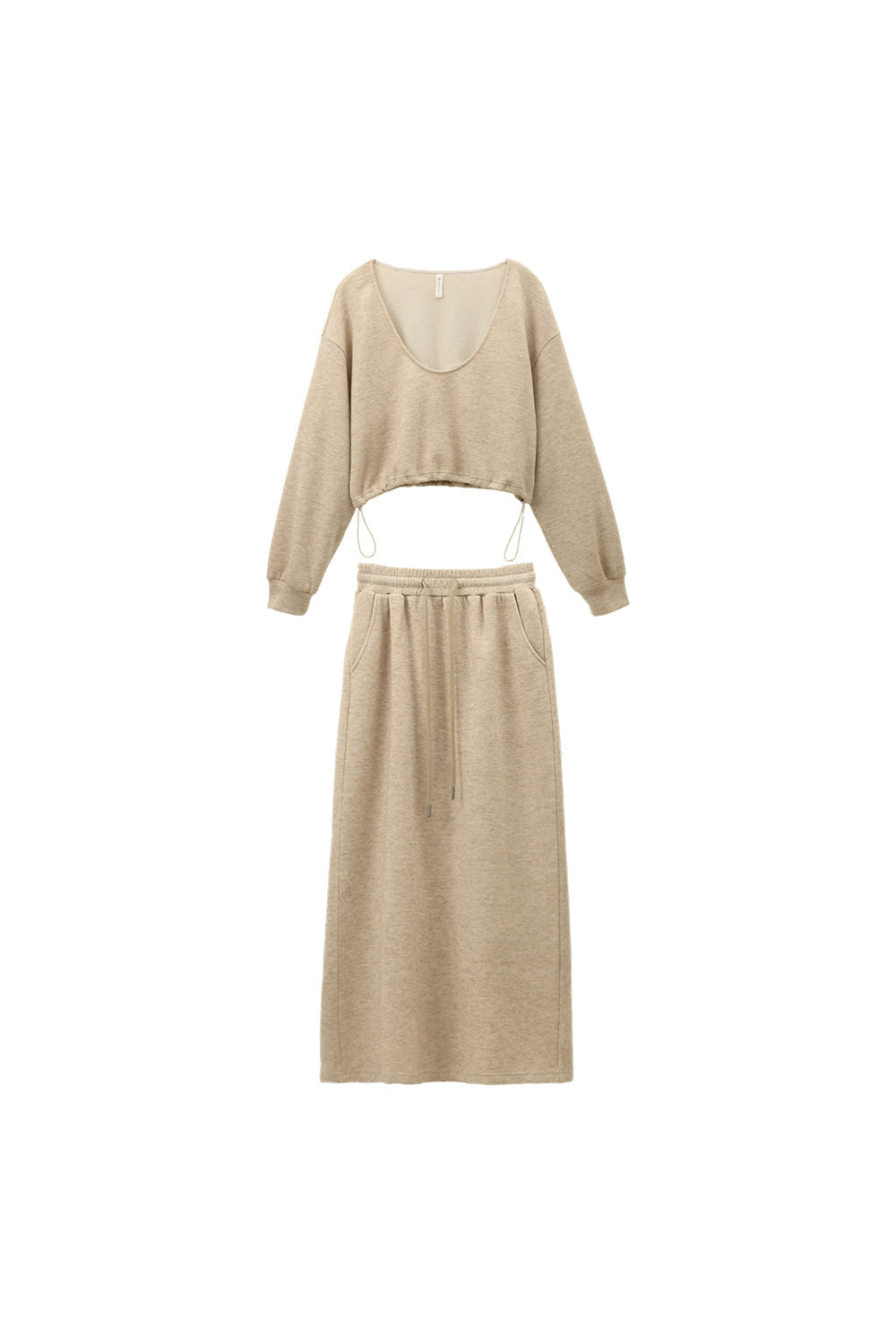 Knit Shirt and Skirt Set