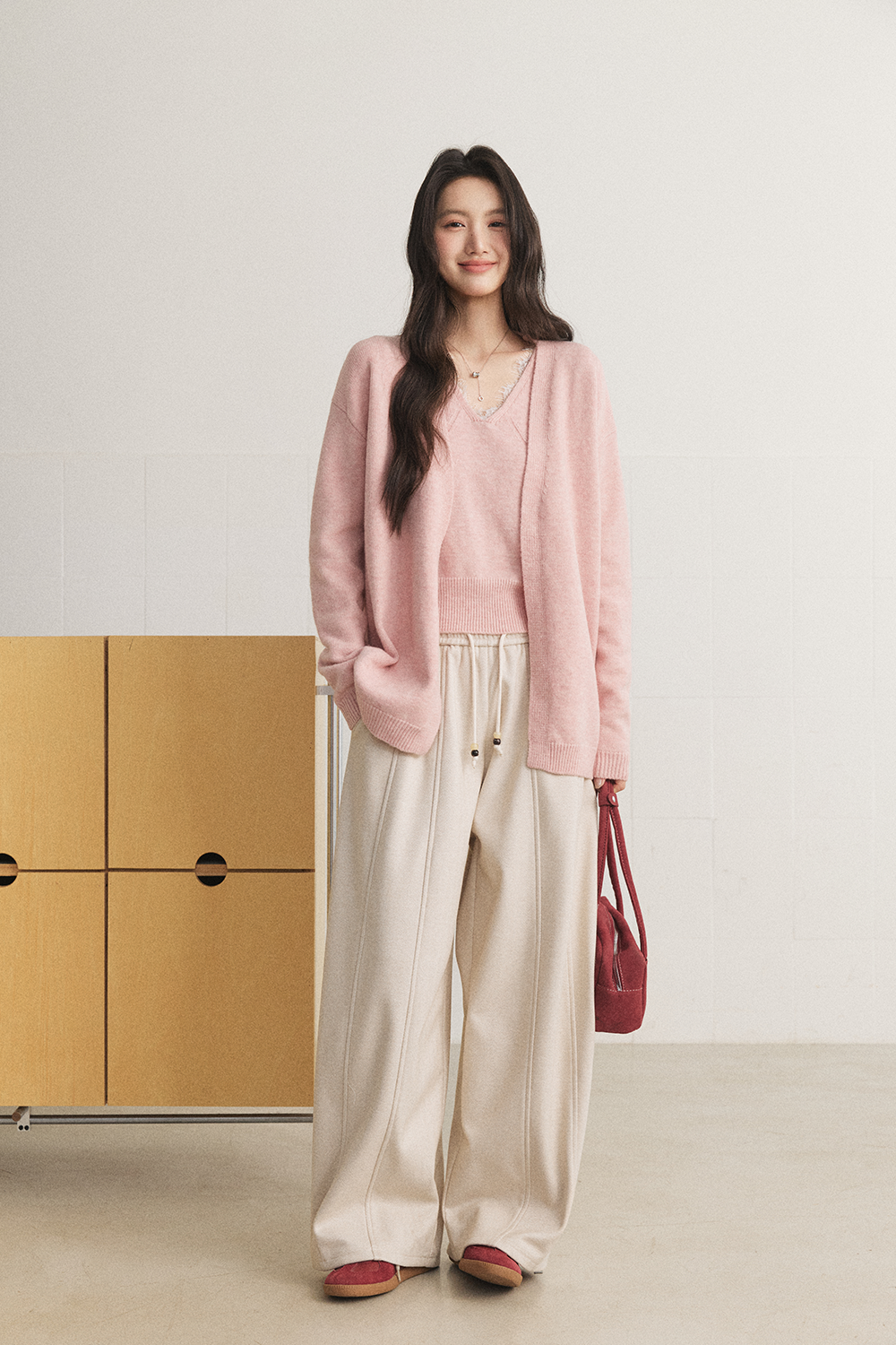 Knit Shirt Set for Women