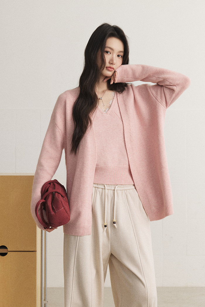 Knit Shirt Set for Women