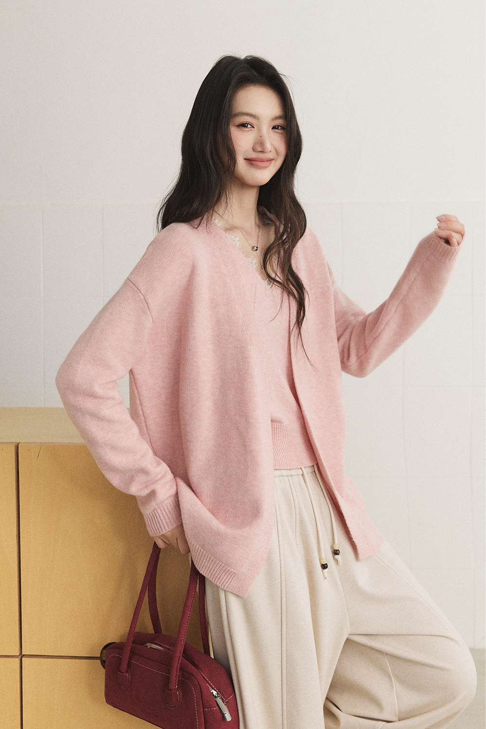 Knit Shirt Set for Women