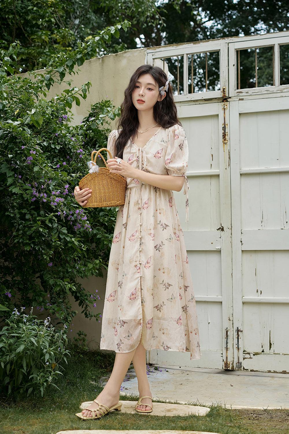 Women Elegant Floral Maxi Dress
