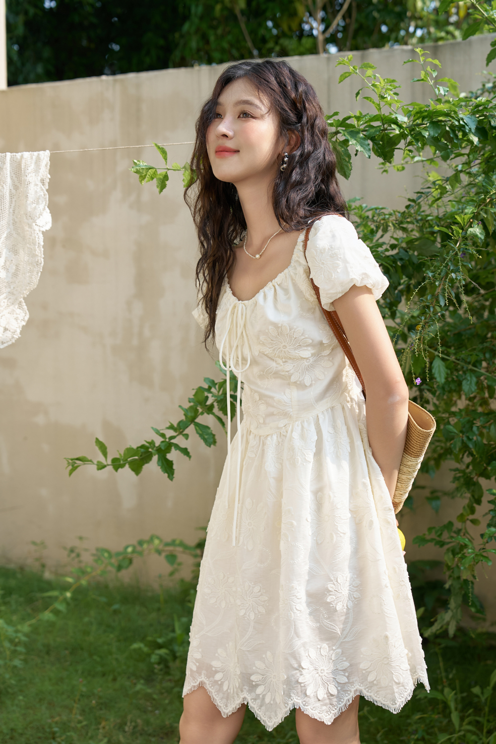 Elegant Solid Midi Dress for Women