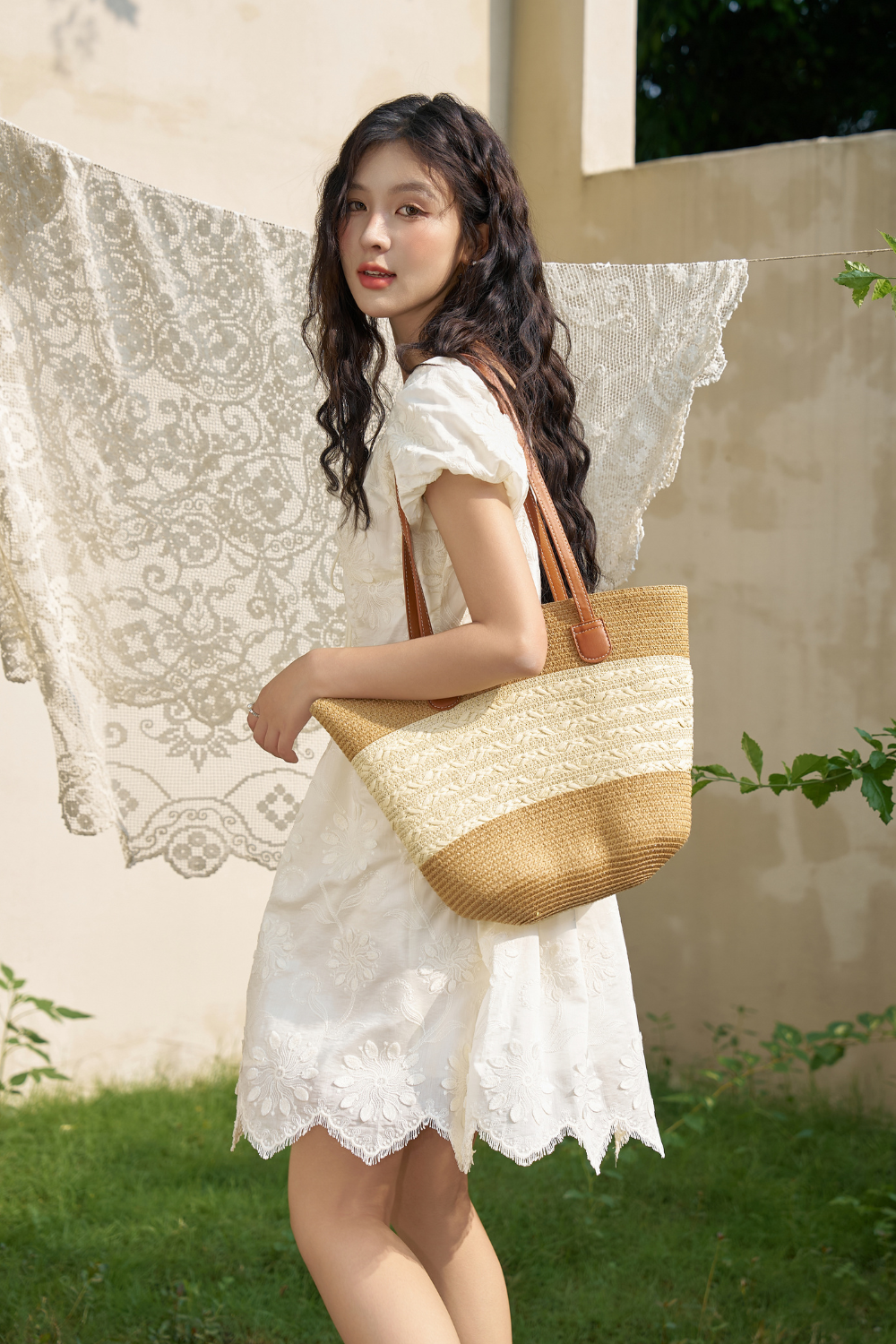 Elegant Solid Midi Dress for Women
