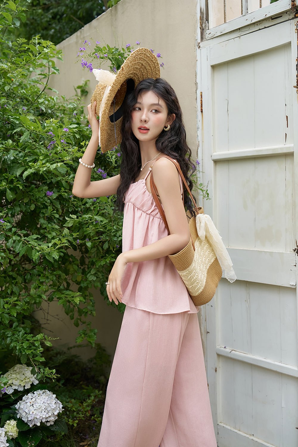 Spaghetti Strap Top and Pant Set Separately Sold