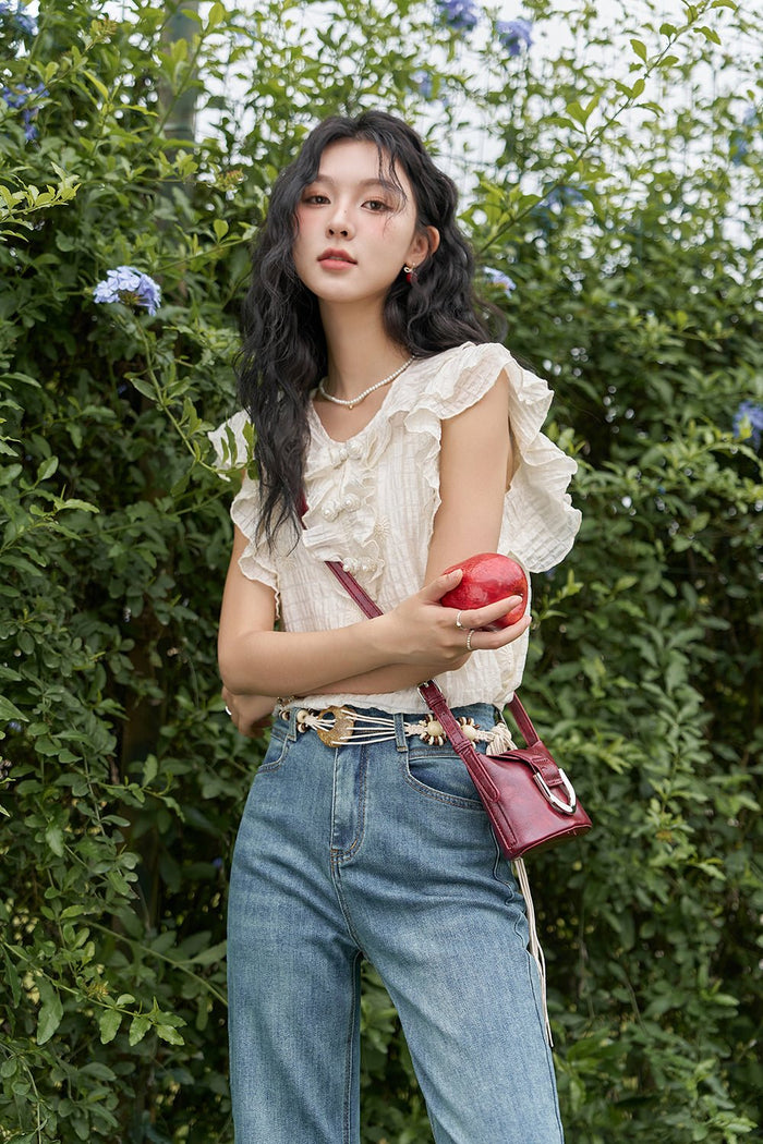 Women's Butterfly Sleeve Blouse