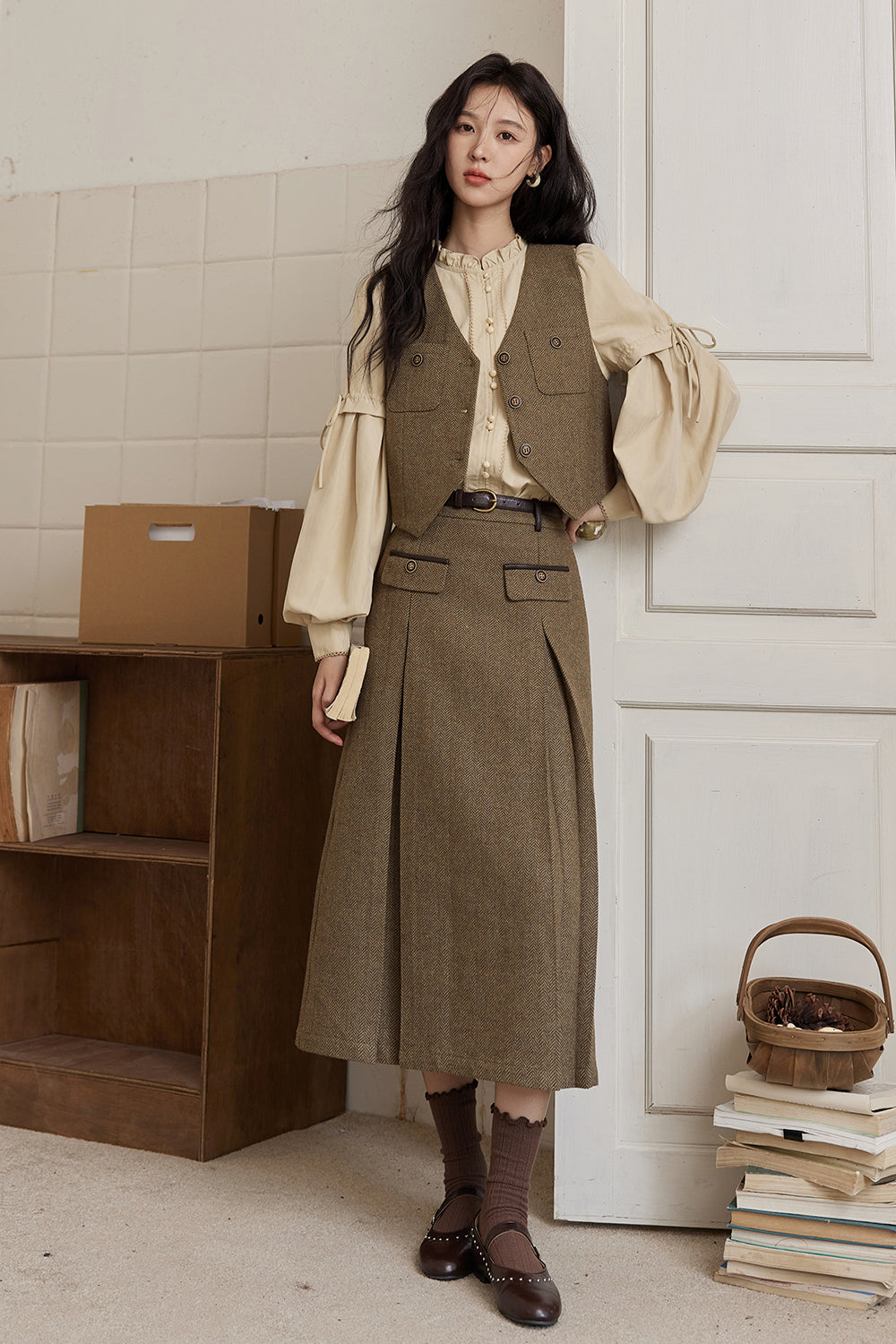 Vest and Skirt Set Separately Sold