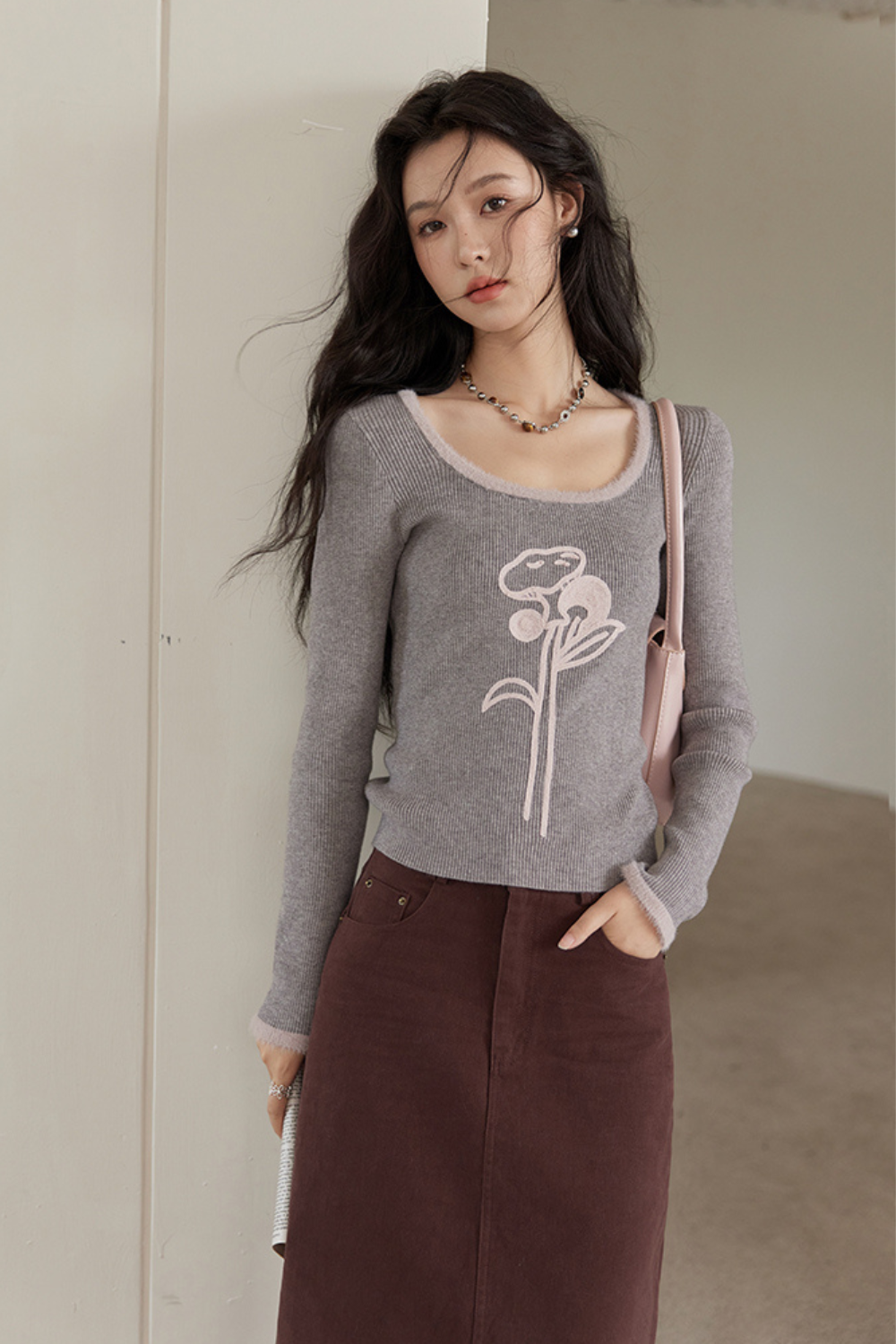 Knitted Bottoming Shirt for Women