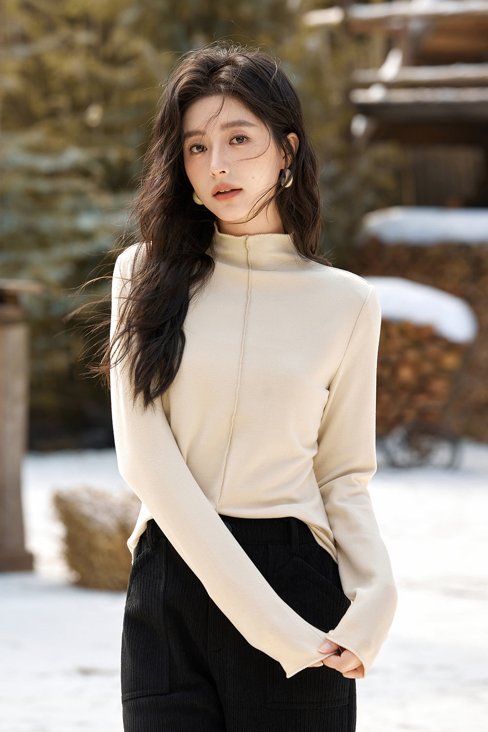 Knitted Bottoming Shirt for Women