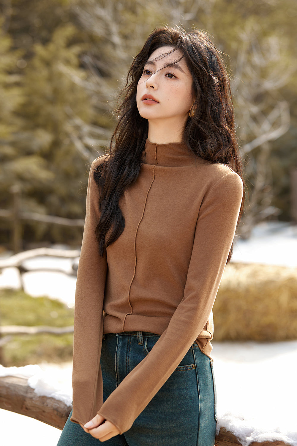 Knitted Bottoming Shirt for Women