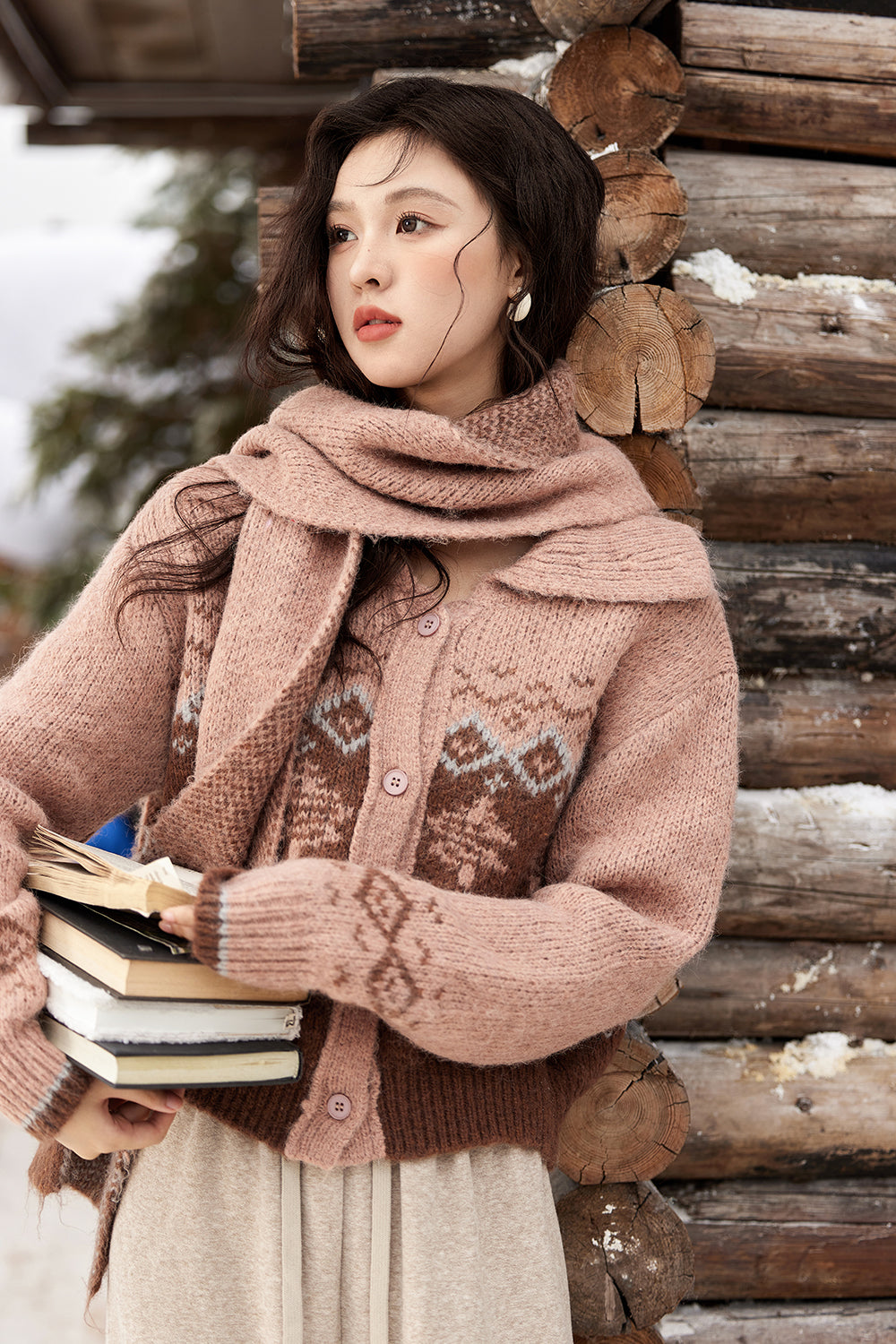 Knit Shirt+Scarf Sold separately