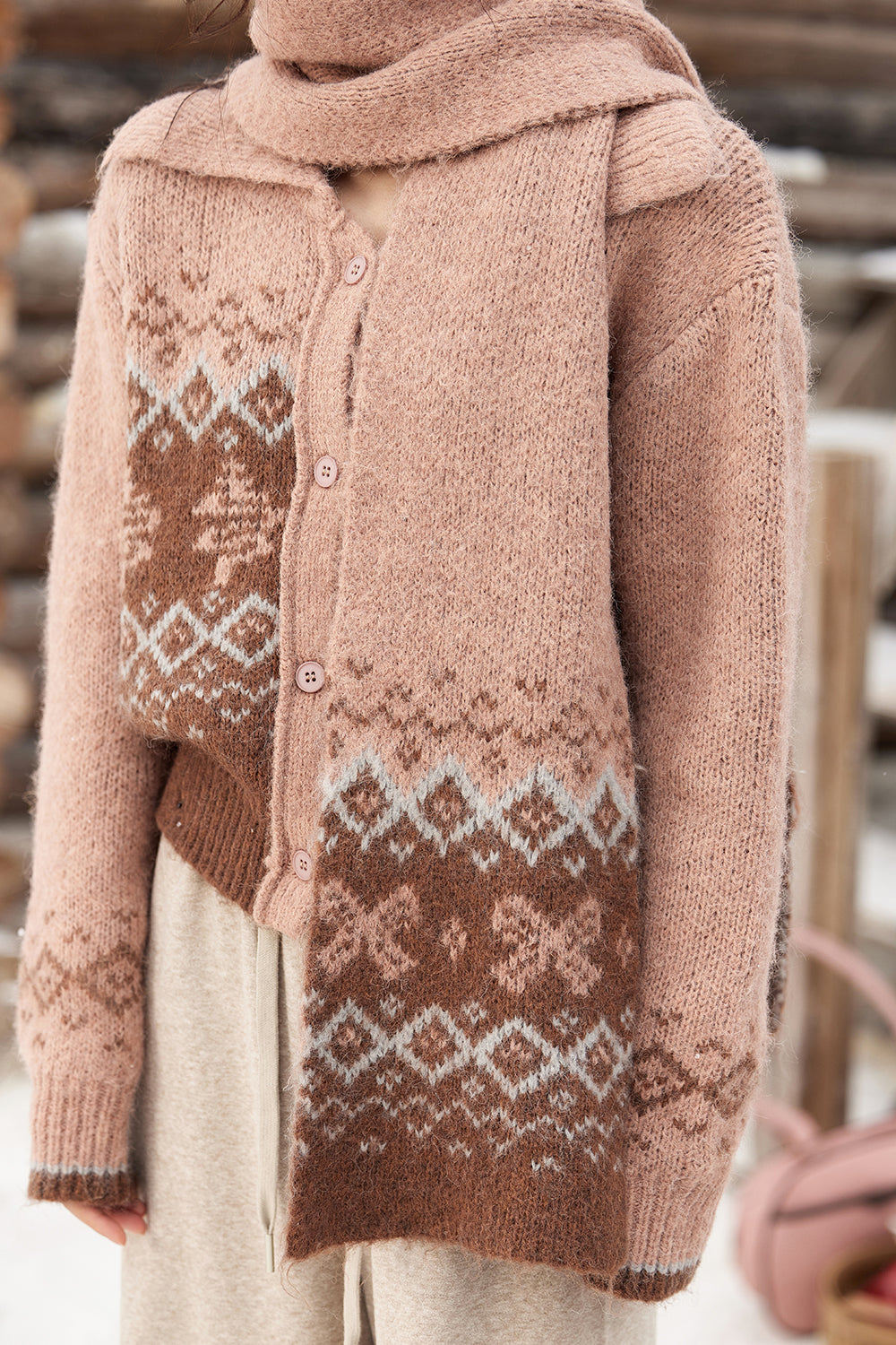 Knit Shirt+Scarf Sold separately