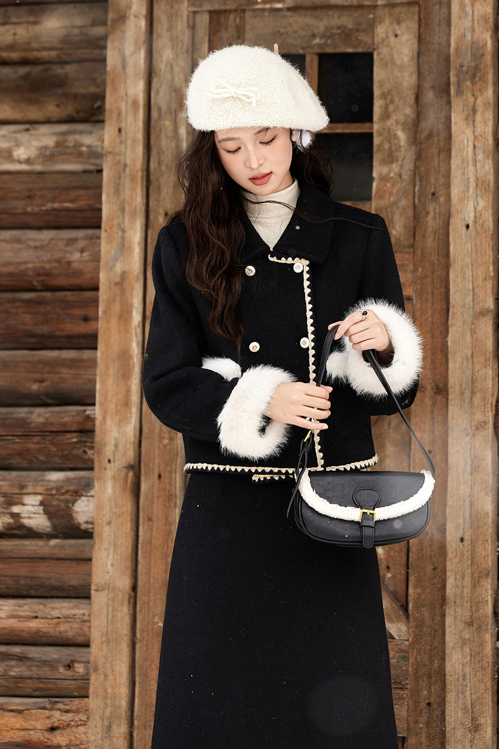 Coat and Skirt Suit Set