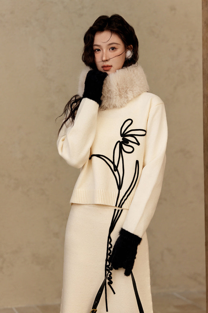 Coat and Skirt Suit Set